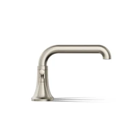 Deck-mount bath faucet trim