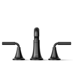 Deck-mount bath faucet trim