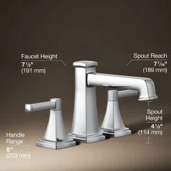 Deck-mount bath faucet trim