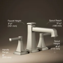 Deck-mount bath faucet trim