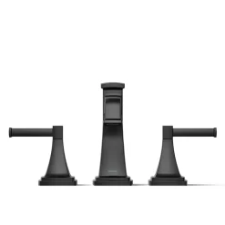 Deck-mount bath faucet trim