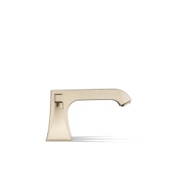 Deck-mount bath faucet trim