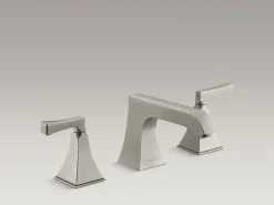 Deck-mount bath faucet trim