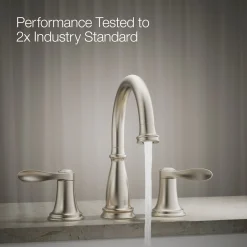 Deck-mount bath faucet trim