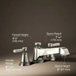 Deck-mount bath faucet trim