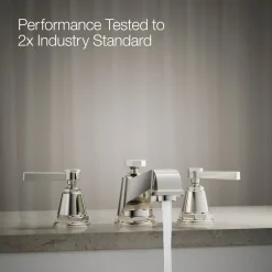 Deck-mount bath faucet trim