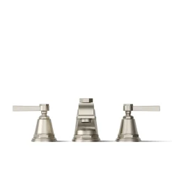 Deck-mount bath faucet trim
