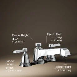 Deck-mount bath faucet trim