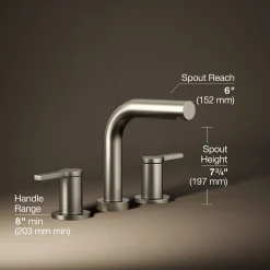 Deck-mount bath faucet trim