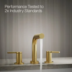 Deck-mount bath faucet trim