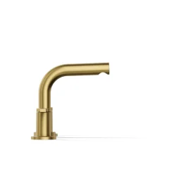 Deck-mount bath faucet trim
