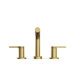 Deck-mount bath faucet trim