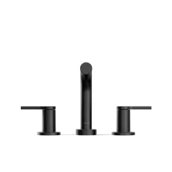 Deck-mount bath faucet trim
