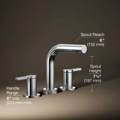 Deck-mount bath faucet trim