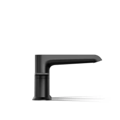 Deck-mount bath faucet trim