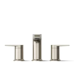 Deck-mount bath faucet trim