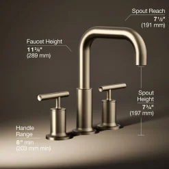 Deck-mount bath faucet trim with Lever handles