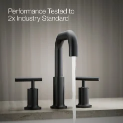 Deck-mount bath faucet trim with Lever handles