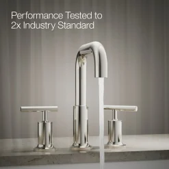 Deck-mount bath faucet trim with Lever handles