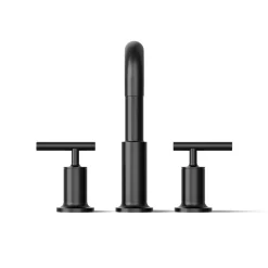 Deck-mount bath faucet trim with Lever handles