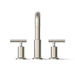 Deck-mount bath faucet trim with Lever handles