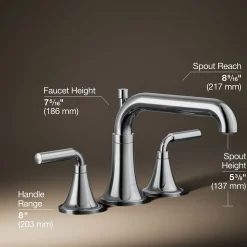 Deck-mount bath faucet trim with diverter