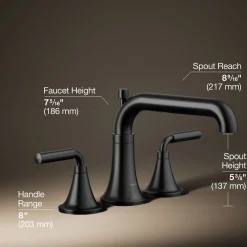 Deck-mount bath faucet trim with diverter