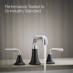 Deck-mount bath faucet trim with diverter