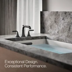 Deck-mount bath faucet trim with diverter