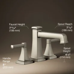 Deck-mount bath faucet trim with diverter