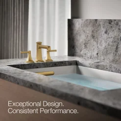 Deck-mount bath faucet trim with diverter