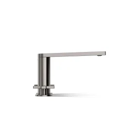 Deck-mount bath faucet with cross handles