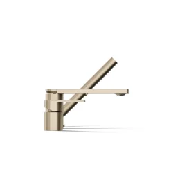 Deck-mount bath faucet with handshower