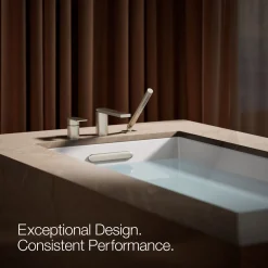 Deck-mount bath faucet with handshower