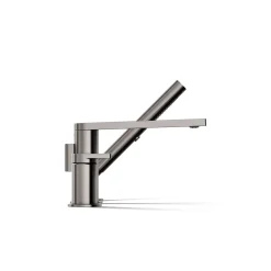 Deck-mount bath faucet with handshower