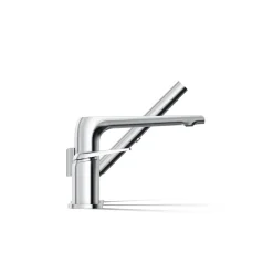 Deck-mount bath faucet with handshower