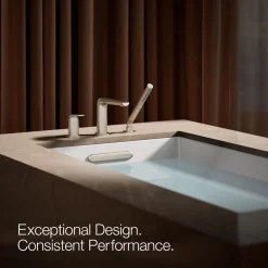 Deck-mount bath faucet with handshower