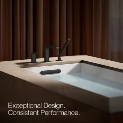 Deck-mount bath faucet with handshower