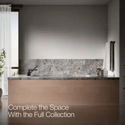 Deck-mount bath faucet with handshower