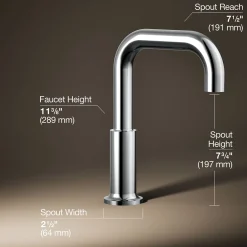Deck-mount bath spout