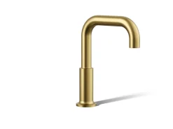 Deck-mount bath spout