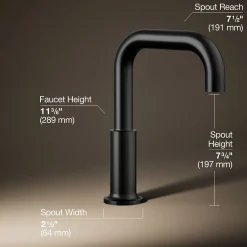 Deck-mount bath spout