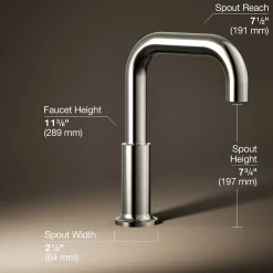 Deck-mount bath spout