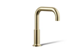 Deck-mount bath spout