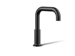 Deck-mount bath spout