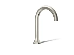 Deck-mount bath spout with Cane design