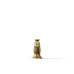 Deck-mount bath spout with flare design