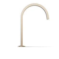 Deck-mount bath spout with Ribbon design