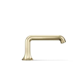 Deck-mount bath spout with Straight design