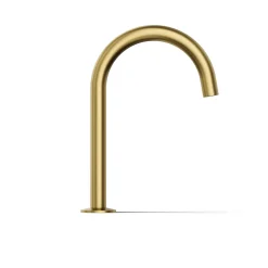 Deck-mount bath spout with Tube design